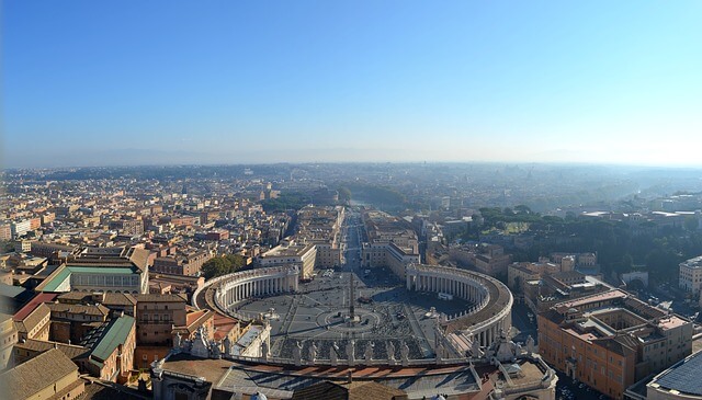 Rzym widok z bazyliki świętego Piotra