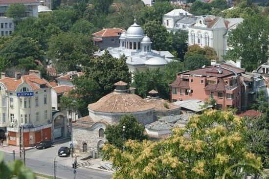 panorama bułgarskiego miasta