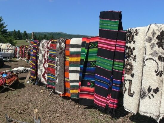 targ z dywanami w Bułgarii